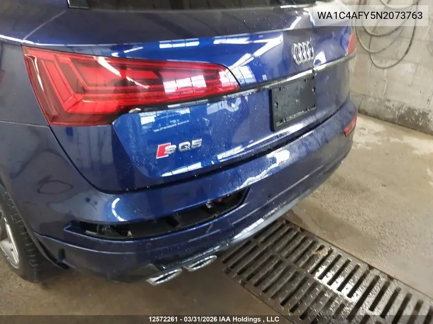 2022 Audi Sq5 Prestige VIN: WA1C4AFY5N2073763 Lot: 12572261