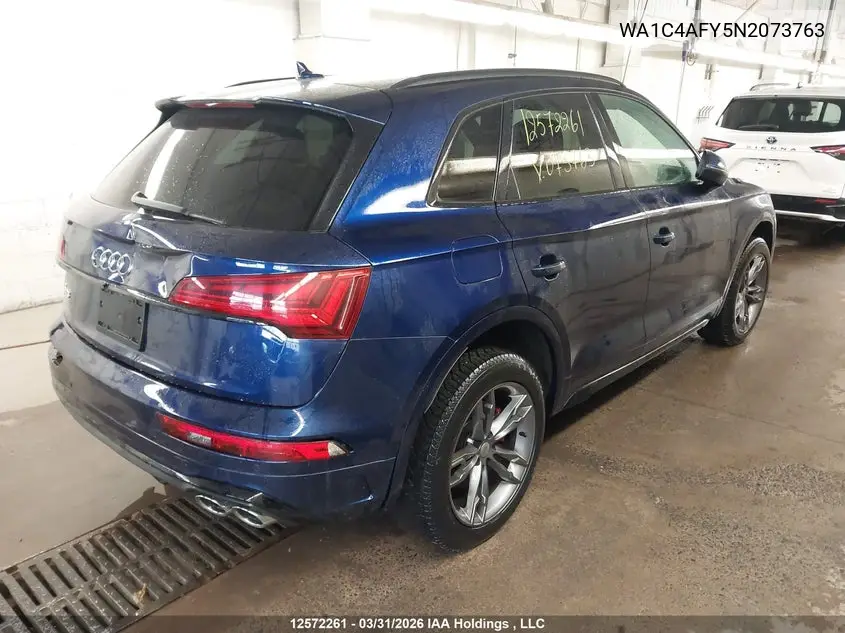 2022 Audi Sq5 Prestige VIN: WA1C4AFY5N2073763 Lot: 12572261