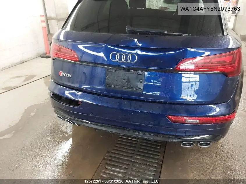 2022 Audi Sq5 Prestige VIN: WA1C4AFY5N2073763 Lot: 12572261