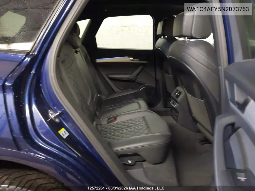 2022 Audi Sq5 Prestige VIN: WA1C4AFY5N2073763 Lot: 12572261