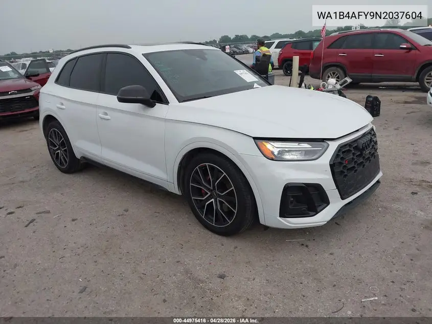 2022 Audi Sq5 Premium Plus Tfsi Quattro Tiptronic VIN: WA1B4AFY9N2037604 Lot: 44975416