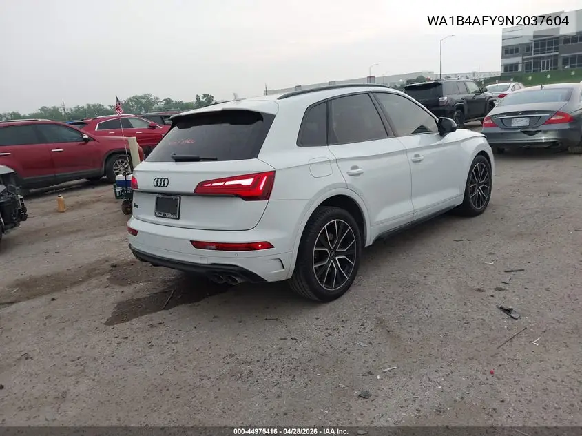 2022 Audi Sq5 Premium Plus Tfsi Quattro Tiptronic VIN: WA1B4AFY9N2037604 Lot: 44975416
