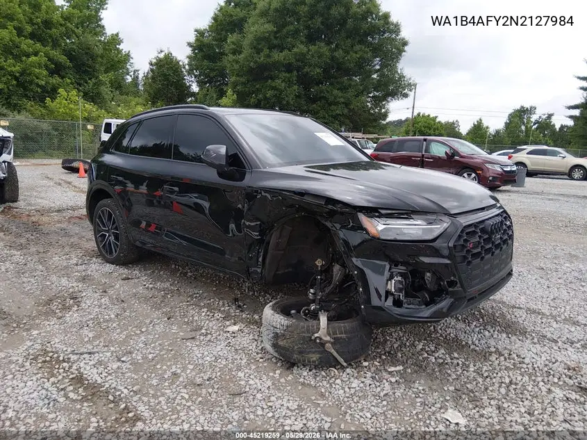2022 Audi Sq5 Premium Plus Tfsi Quattro Tiptronic VIN: WA1B4AFY2N2127984 Lot: 45219259