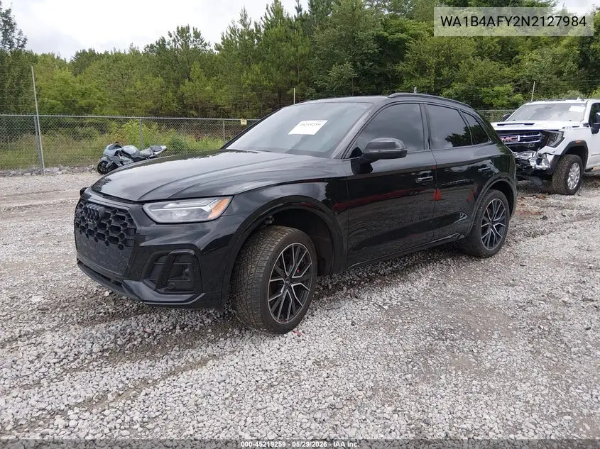 2022 Audi Sq5 Premium Plus Tfsi Quattro Tiptronic VIN: WA1B4AFY2N2127984 Lot: 45219259