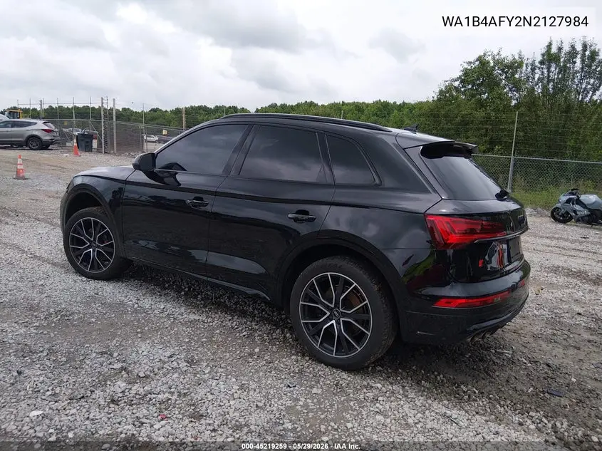 2022 Audi Sq5 Premium Plus Tfsi Quattro Tiptronic VIN: WA1B4AFY2N2127984 Lot: 45219259