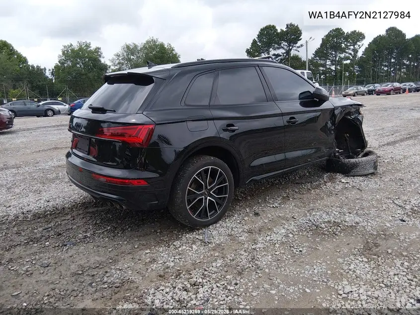 2022 Audi Sq5 Premium Plus Tfsi Quattro Tiptronic VIN: WA1B4AFY2N2127984 Lot: 45219259