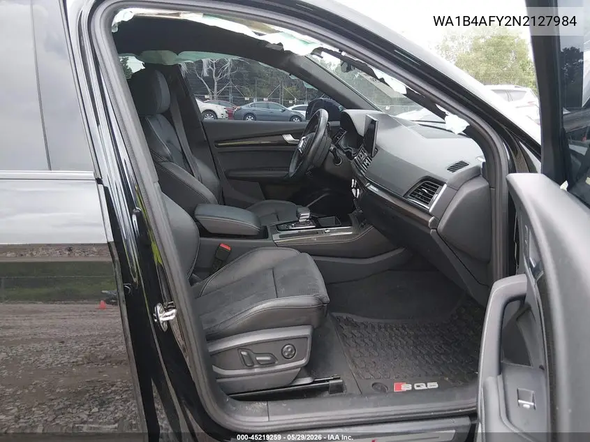 2022 Audi Sq5 Premium Plus Tfsi Quattro Tiptronic VIN: WA1B4AFY2N2127984 Lot: 45219259