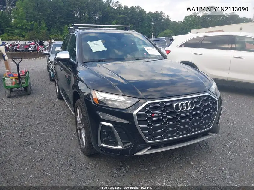 2022 Audi Sq5 Premium Plus Tfsi Quattro Tiptronic VIN: WA1B4AFY1N2113090 Lot: 45338446