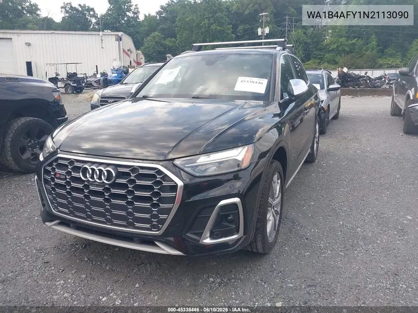 2022 Audi Sq5 Premium Plus Tfsi Quattro Tiptronic VIN: WA1B4AFY1N2113090 Lot: 45338446