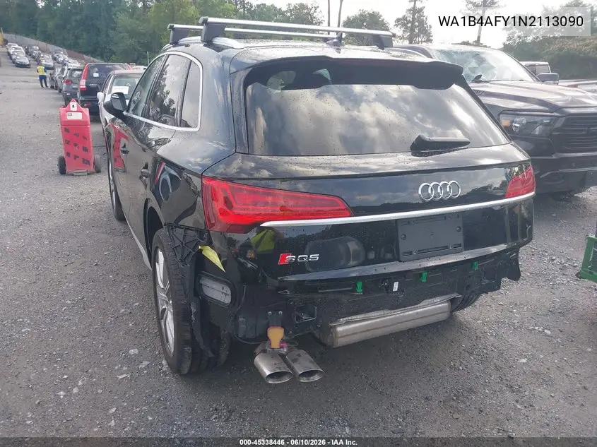 2022 Audi Sq5 Premium Plus Tfsi Quattro Tiptronic VIN: WA1B4AFY1N2113090 Lot: 45338446