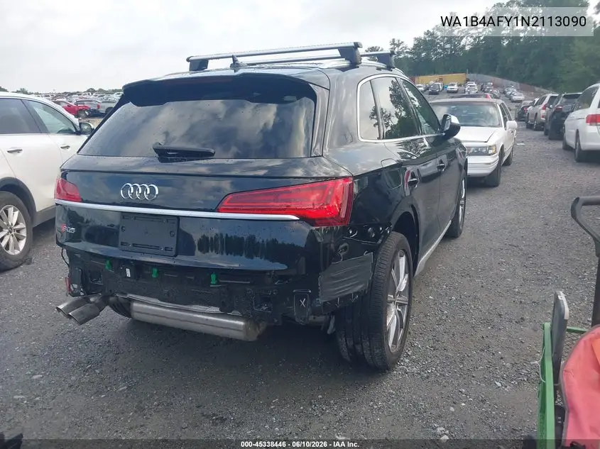 2022 Audi Sq5 Premium Plus Tfsi Quattro Tiptronic VIN: WA1B4AFY1N2113090 Lot: 45338446