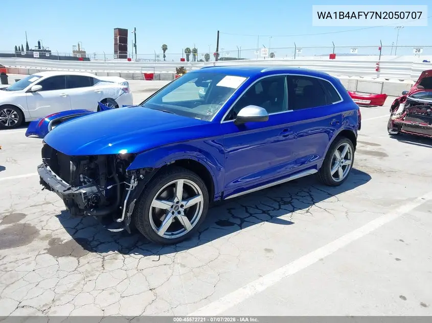 2022 Audi Sq5 Premium Plus Tfsi Quattro Tiptronic VIN: WA1B4AFY7N2050707 Lot: 45572721