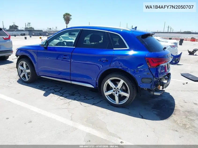 2022 Audi Sq5 Premium Plus Tfsi Quattro Tiptronic VIN: WA1B4AFY7N2050707 Lot: 45572721