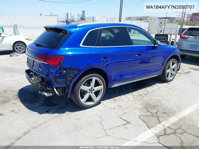 2022 Audi Sq5 Premium Plus Tfsi Quattro Tiptronic VIN: WA1B4AFY7N2050707 Lot: 45572721