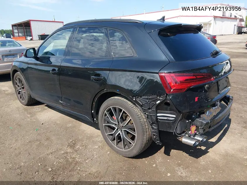 2023 Audi Sq5 Premium Plus Tfsi Quattro Tiptronic VIN: WA1B4AFY4P2193956 Lot: 45165686