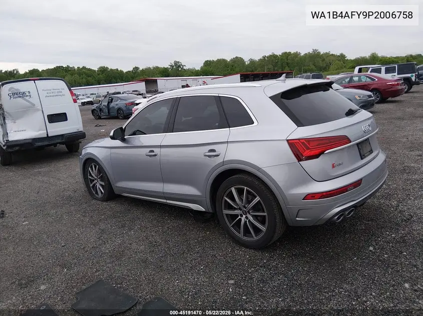 2023 Audi Sq5 Premium Plus Tfsi Quattro Tiptronic VIN: WA1B4AFY9P2006758 Lot: 45191470