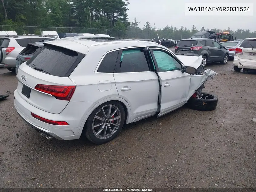 2024 Audi Sq5 Premium Plus Tfsi Quattro Tiptronic VIN: WA1B4AFY6R2031524 Lot: 45313569