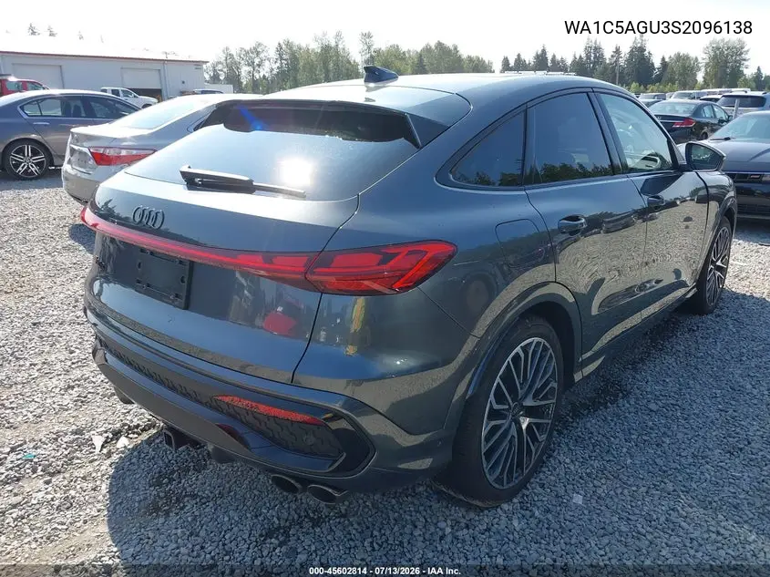 2025 Audi All-New Sq5 Prestige Tfsi Quattro S Tronic VIN: WA1C5AGU3S2096138 Lot: 45602814
