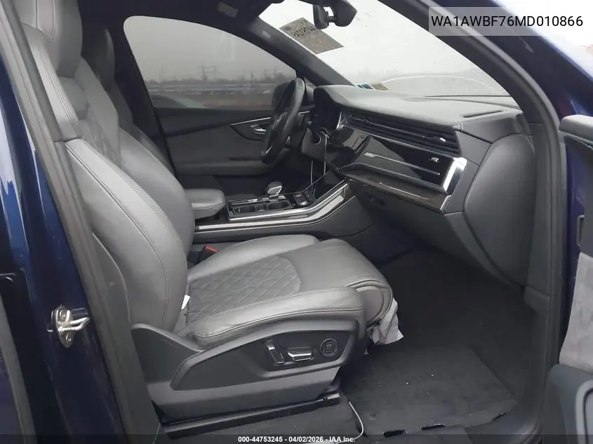 2021 Audi Sq7 Premium Plus Tfsi Quattro Tiptronic VIN: WA1AWBF76MD010866 Lot: 44753245