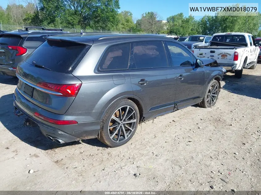 2021 Audi Sq7 Prestige Tfsi Quattro Tiptronic VIN: WA1VWBF7XMD018079 Lot: 45414781
