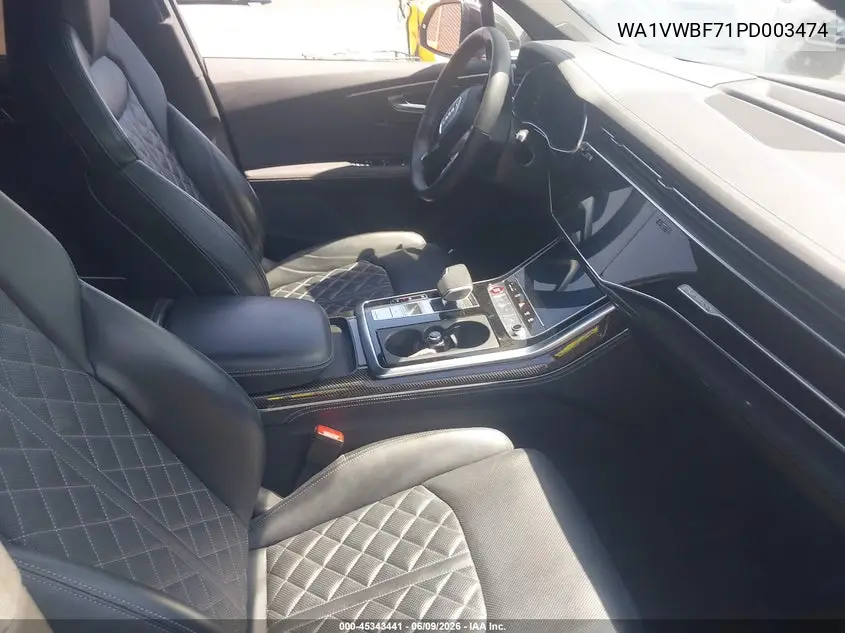 2023 Audi Sq7 Prestige Tfsi Quattro Tiptronic VIN: WA1VWBF71PD003474 Lot: 45343441