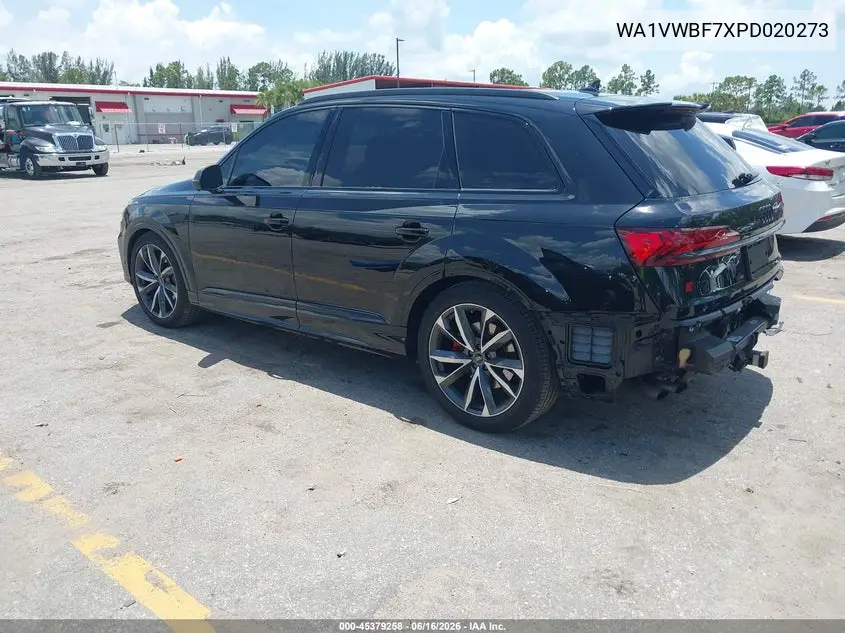 2023 Audi Sq7 Prestige Tfsi Quattro Tiptronic VIN: WA1VWBF7XPD020273 Lot: 45379258