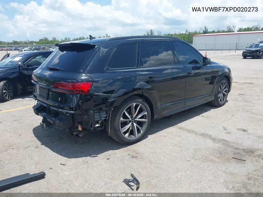 2023 Audi Sq7 Prestige Tfsi Quattro Tiptronic VIN: WA1VWBF7XPD020273 Lot: 45379258