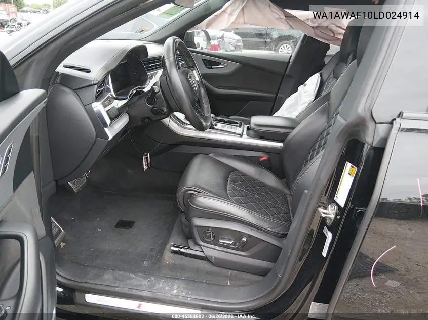 2020 Audi Sq8 Premium Plus Tfsi Quattro Tiptronic VIN: WA1AWAF10LD024914 Lot: 45384602