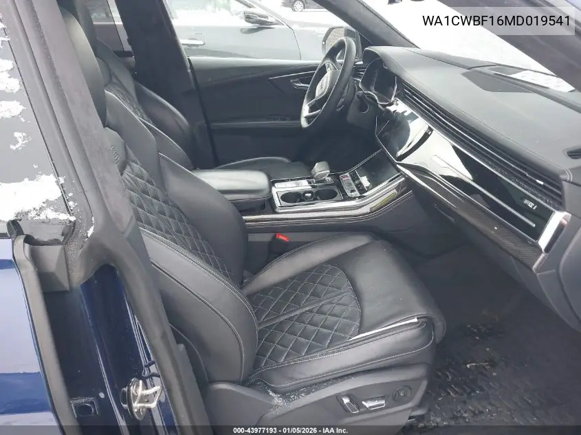 2021 Audi Sq8 Prestige Tfsi Quattro Tiptronic VIN: WA1CWBF16MD019541 Lot: 43977193