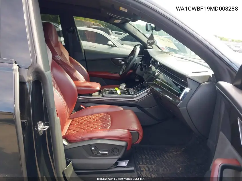 2021 Audi Sq8 Prestige Tfsi Quattro Tiptronic VIN: WA1CWBF19MD008288 Lot: 45374914
