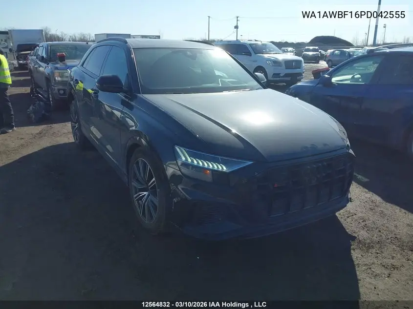 2023 Audi Sq8 4.0T VIN: WA1AWBF16PD042555 Lot: 12564832