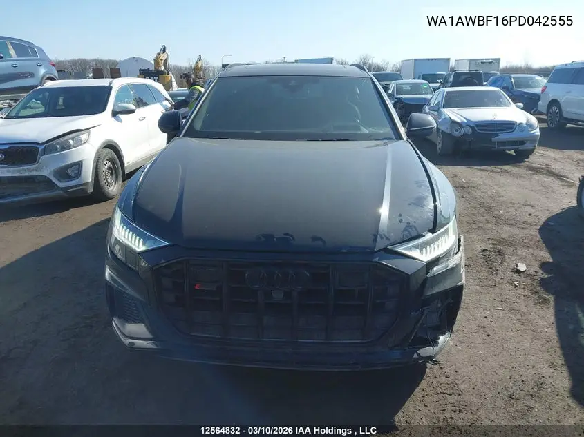 2023 Audi Sq8 4.0T VIN: WA1AWBF16PD042555 Lot: 12564832