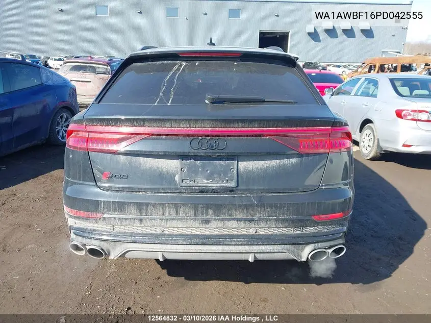 2023 Audi Sq8 4.0T VIN: WA1AWBF16PD042555 Lot: 12564832