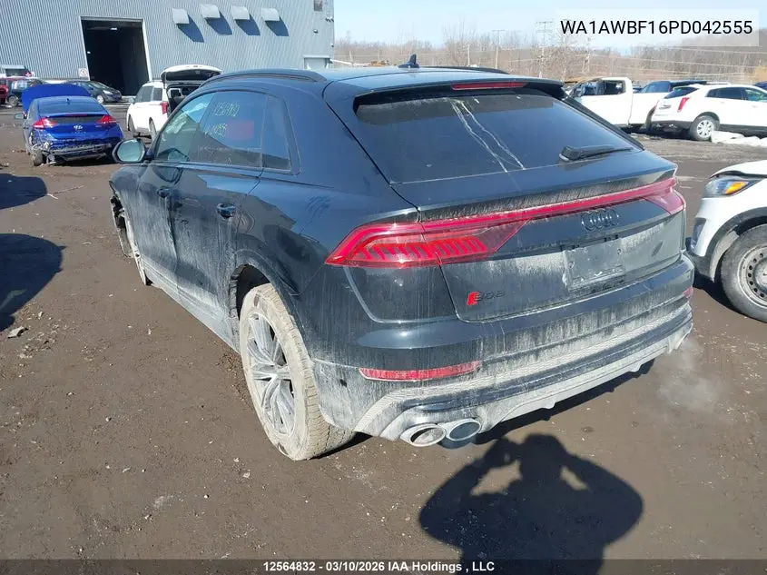 2023 Audi Sq8 4.0T VIN: WA1AWBF16PD042555 Lot: 12564832