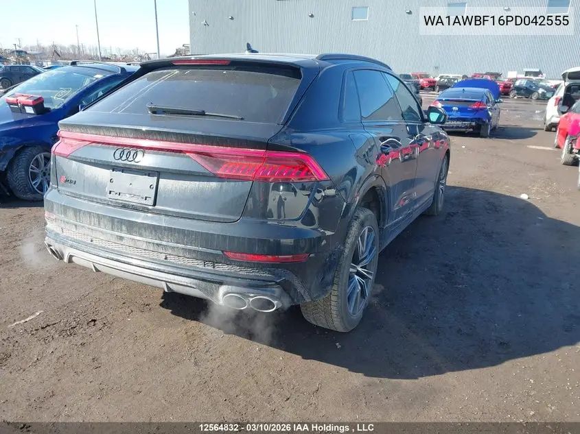 2023 Audi Sq8 4.0T VIN: WA1AWBF16PD042555 Lot: 12564832
