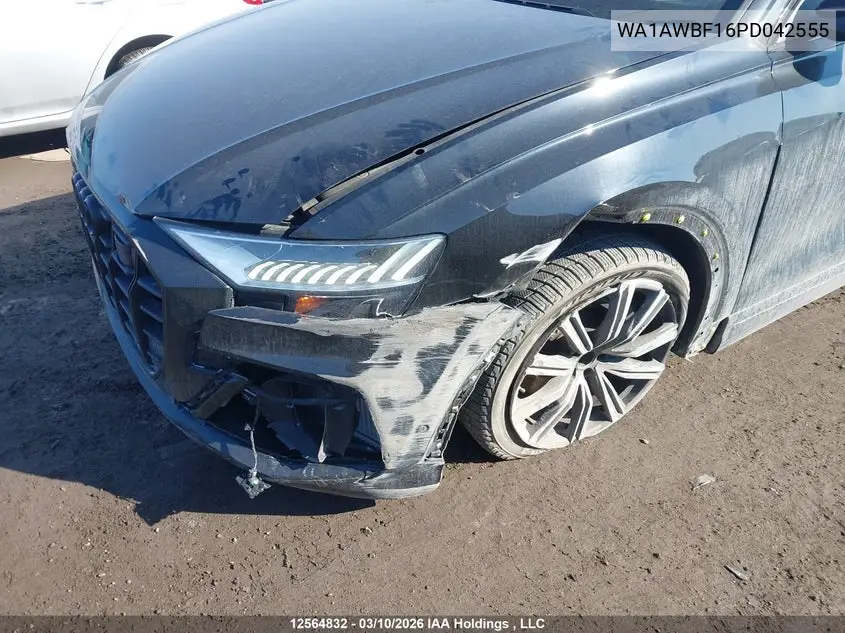 2023 Audi Sq8 4.0T VIN: WA1AWBF16PD042555 Lot: 12564832