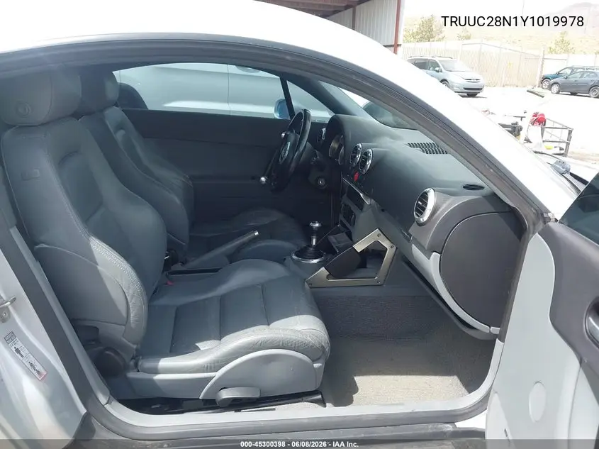 2000 Audi Tt VIN: TRUUC28N1Y1019978 Lot: 45300398