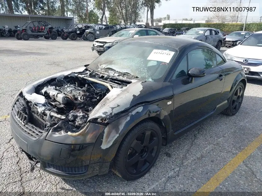 2001 Audi Tt VIN: TRUWC28NX11007987 Lot: 44344745