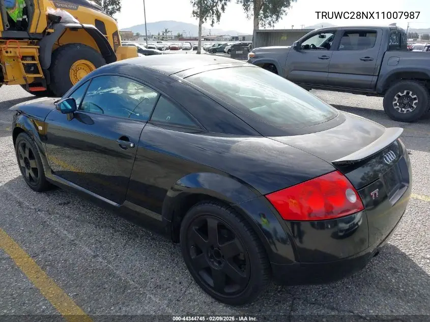 2001 Audi Tt VIN: TRUWC28NX11007987 Lot: 44344745