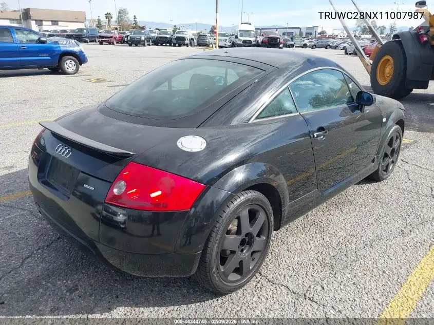 2001 Audi Tt VIN: TRUWC28NX11007987 Lot: 44344745