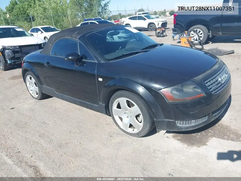 2001 Audi Tt VIN: TRUUT28NX11007351 Lot: 45226561