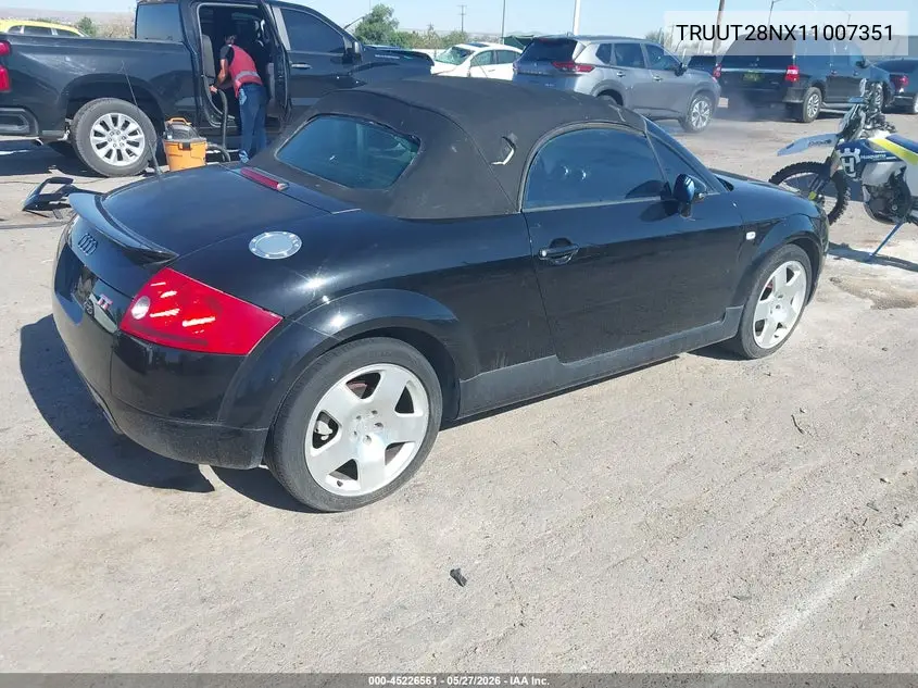 2001 Audi Tt VIN: TRUUT28NX11007351 Lot: 45226561