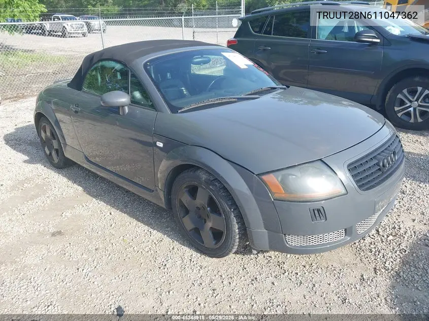 2001 Audi Tt VIN: TRUUT28N611047362 Lot: 45248915