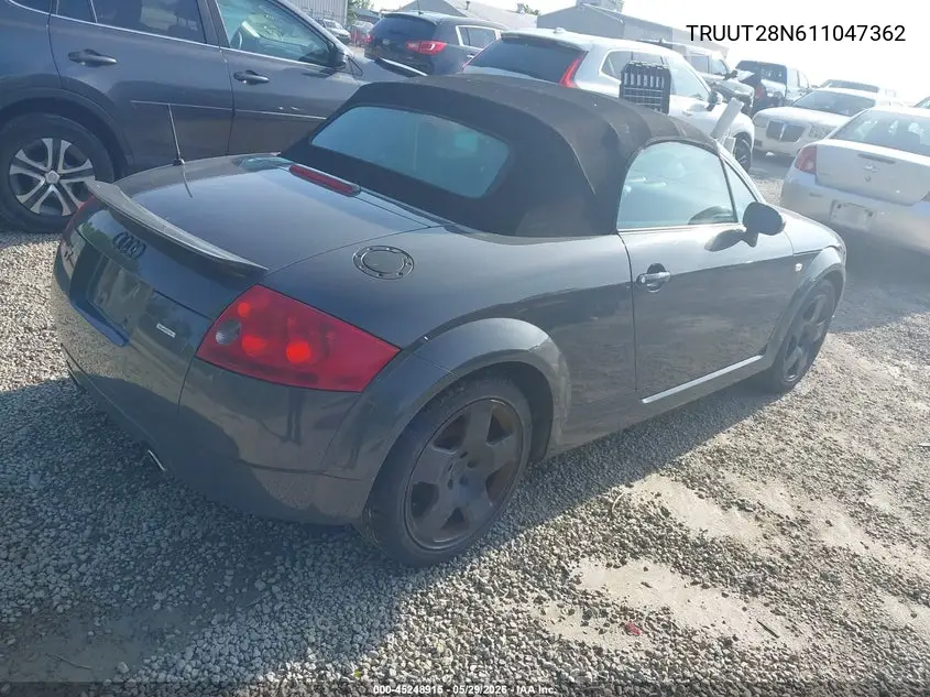 2001 Audi Tt VIN: TRUUT28N611047362 Lot: 45248915