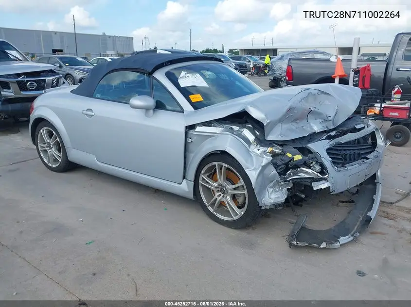 2001 Audi Tt VIN: TRUTC28N711002264 Lot: 45252715