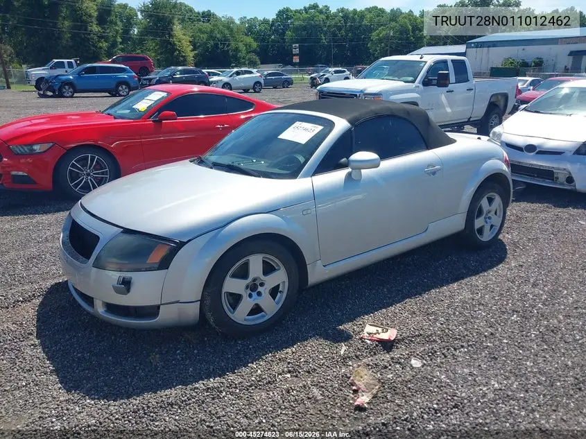 2001 Audi Tt VIN: TRUUT28N011012462 Lot: 45274623