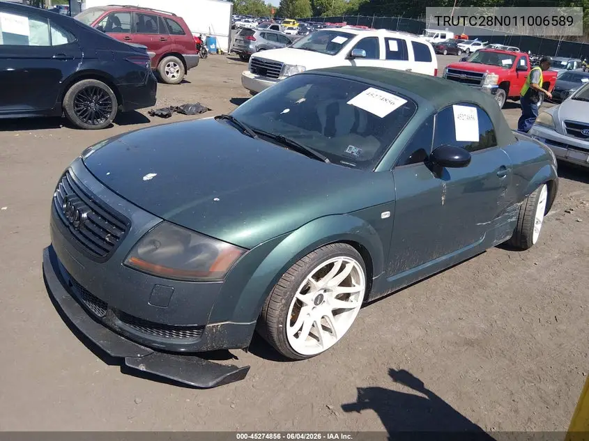 2001 Audi Tt VIN: TRUTC28N011006589 Lot: 45274856