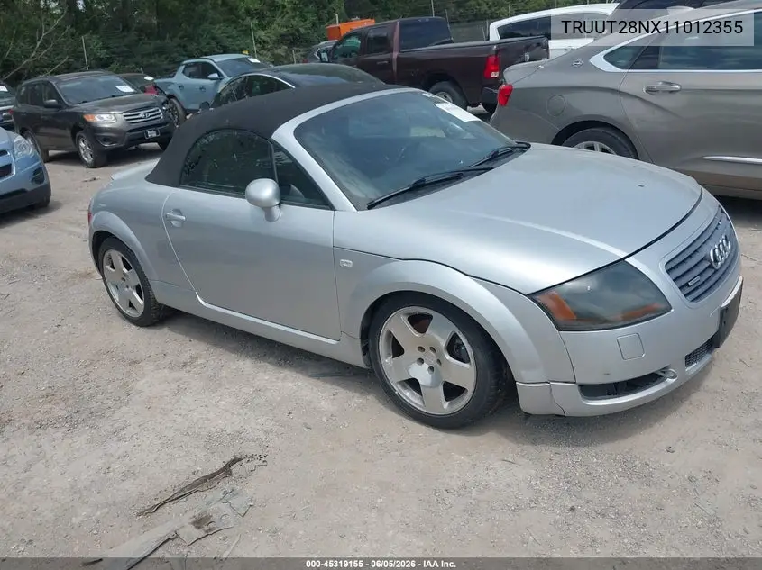 2001 Audi Tt VIN: TRUUT28NX11012355 Lot: 45319155
