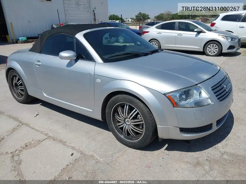 2001 Audi Tt VIN: TRUTC28N311000267 Lot: 45444697