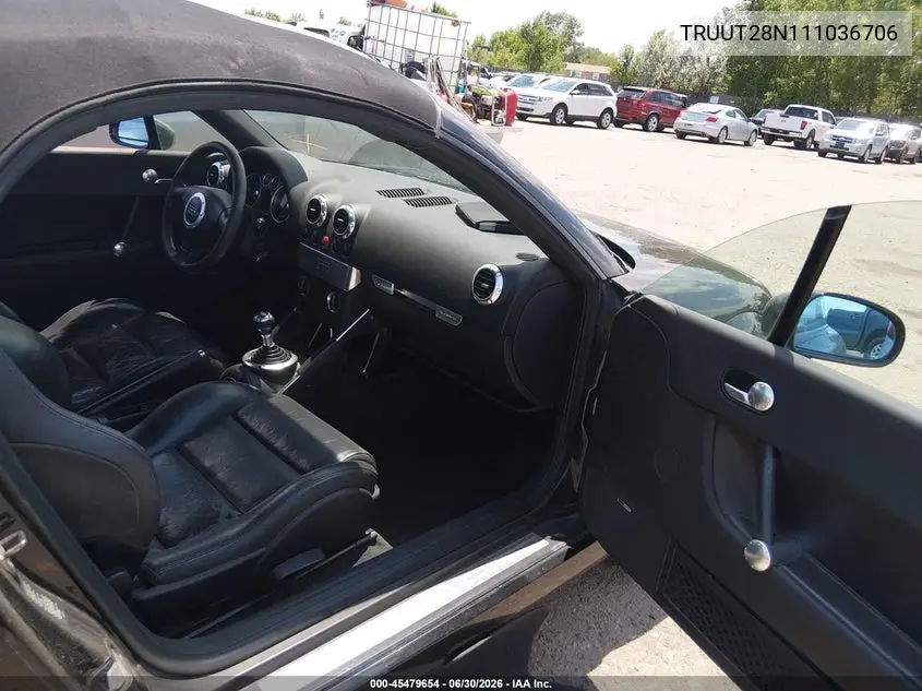2001 Audi Tt VIN: TRUUT28N111036706 Lot: 45479654